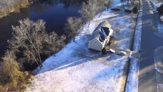 QuadCopter Footage of Day 2 after Ice Storm - Wake County - January 24, 2016