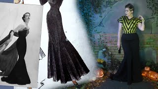 Making a Dramatic Mermaid Skirt // Gored Trained Skirt Pattern