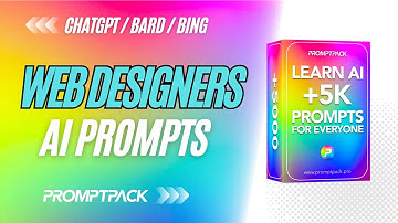 AI Prompts for Web Designers by PromptPack | #AI #ChatGPT #Bard #Bing