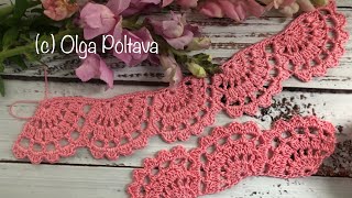 How to crochet cottagecore lace edging. Crochet Video Tutorial by Olga Poltava 1,666 views 1 month ago 16 minutes