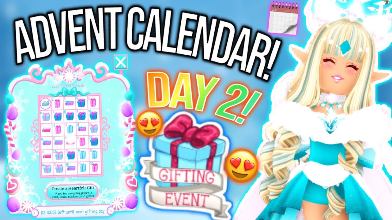 DAY 2 ADVENT CALENDAR! I GOT *THIS* 🤩… ROBLOX Royale High Winter Advent