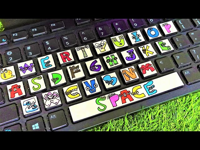 Alphabet Lore But Customizing Laptop keyboard😊Alphabet Lore in Real Life 