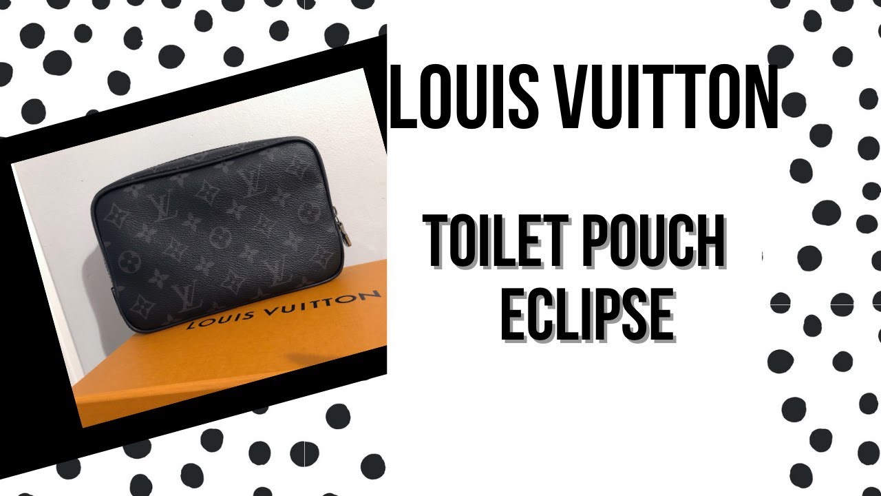 Louis Vuitton Toilet Pouch PM Monogram Eclipse - What Fits - YouTube