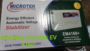 Unboxing Microtek EM4160 Stablizer, AC Stablizer