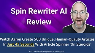 Spin Rewriter AI Review