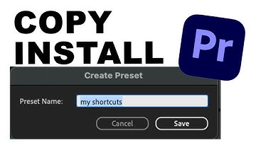 How To Copy Keyboard Shortcuts On Premiere Pro Save Keyboard Shortcuts