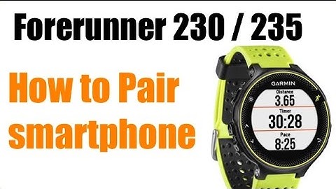 Garmin Forerunner 230 / 235 - How To Pair with iPhone Garmin Connect ! FEATURE REVIEW !