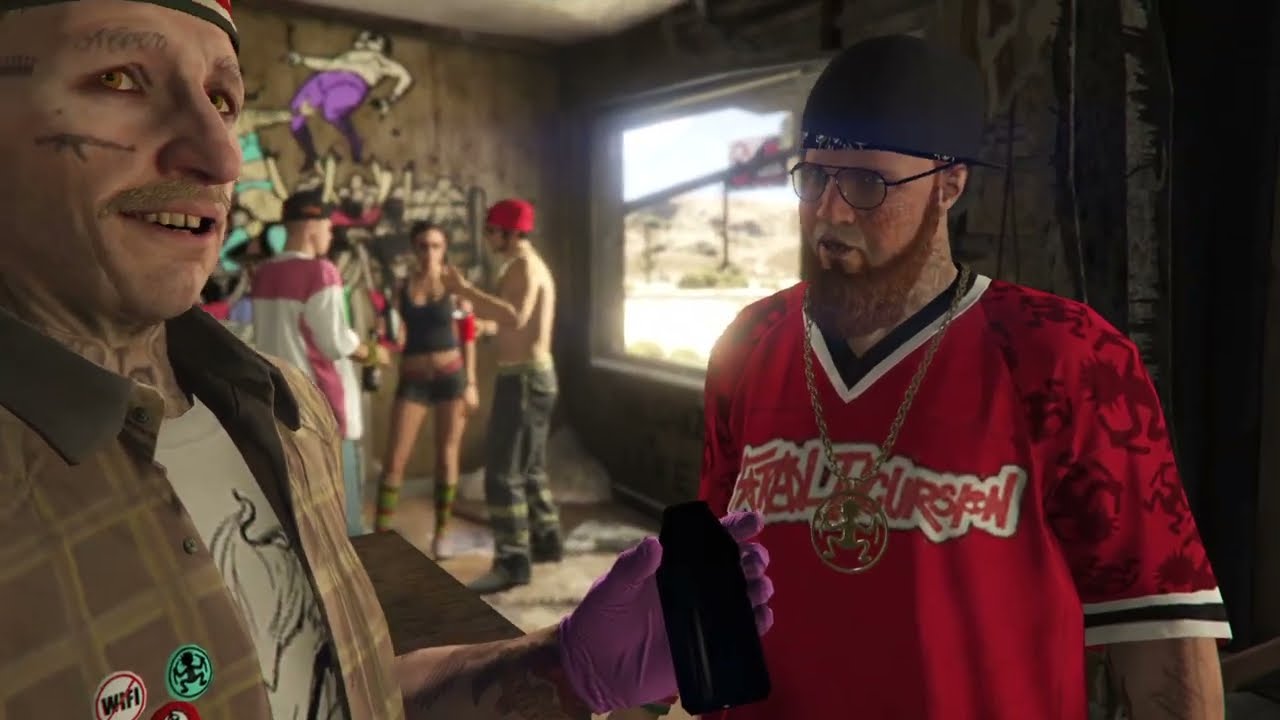 GTAO | Sandy Shores | LU: insane duh blaine  posse | cutscene | Fizz@[PLAY]