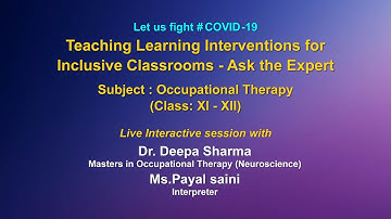 Live Interaction : Teaching Learning Interventions for Inclusive Classrooms - Ask the Expert