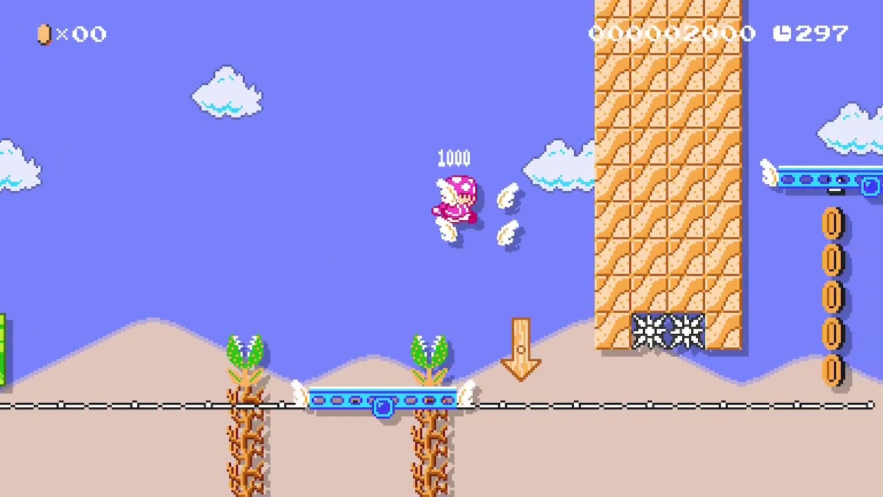 Blue Platforming Level 2 by Atticus: [Mario Maker 2] - YouTube