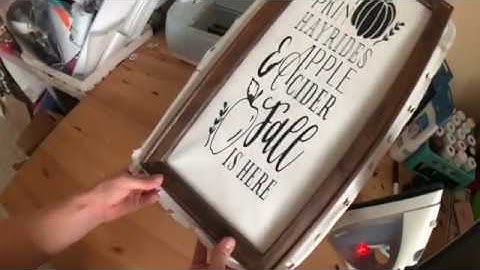 How to Make a Reverse Canvas with Your Cricut Explore Air 2, HTV, and Your Iron!