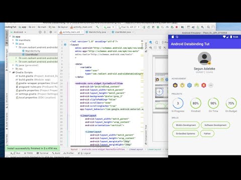 Android Data Binding: Binding Static Data to Layouts using Layout Expressions (2020)
