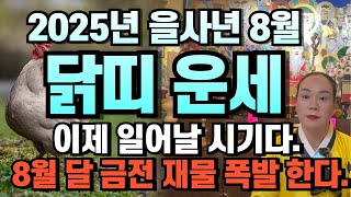 2025년 양력8월달 닭띠운세!! 이제일어날시기다 금전재물운 폭발!!