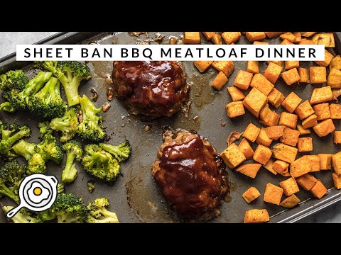 Sheet Pan BBQ Meatloaf Dinner