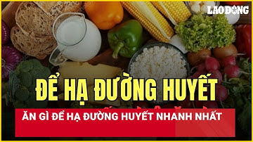 Ăn gì để hạ đường huyết nhanh nhất | Báo Lao Động