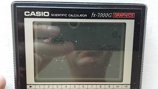 Vintage Calculator Casio FX-7000G Graphics Scientific Japan