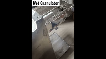 Wet Granulator Working #pharmacy #pharmacists #granulator