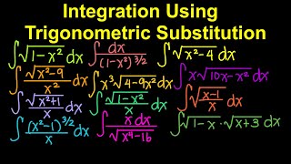Integration Using Trigonometric Substitution Part 1 (Live Stream)
