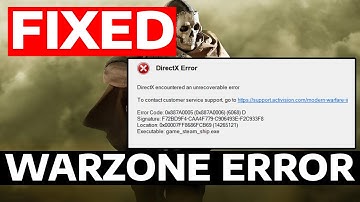 How To Fix Modern Warafre Warzone 2.0 Encountered an Unrecoverable DirectX Error