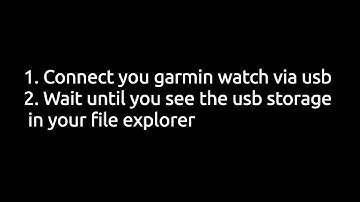 Import activities by Garmin watches via usb to Runalyze