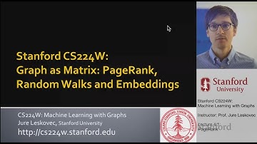 Stanford CS224W: Machine Learning with Graphs | 2021 | Lecture 4.1 - PageRank