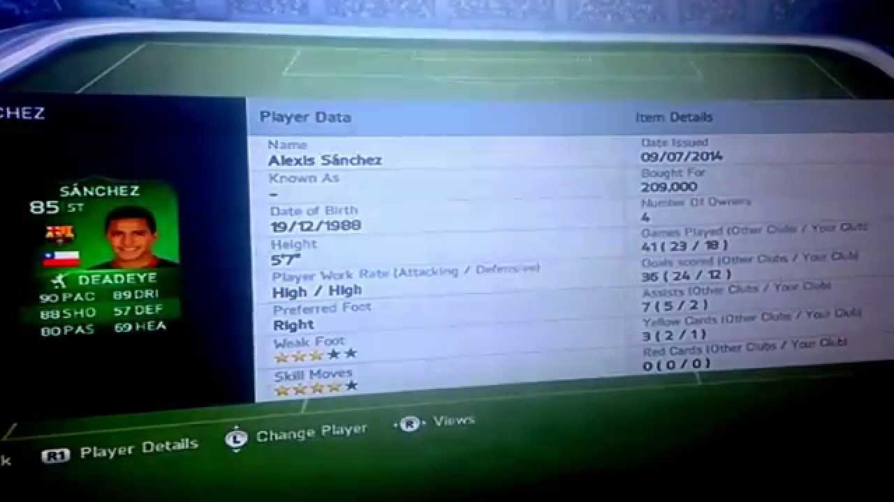 IMOTM Sanchez giveaway| Fifa 14 | 17th August 2014