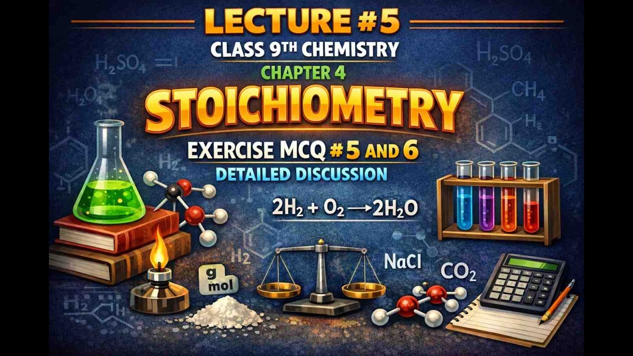 Lecture#5 Class 9th Chemistry CH#4 Exercise MCQ#5,6 Detailed Discussion PUNJAB BOARD