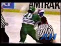 NHL Sep 27 1987 Lucien DeBlois NYR V Paul Lawless HFD New York Rangers Hartford Whalers NHL Sep 27 1987 Lucien DeBlois NYR V Paul Lawless HFD New York Rangers Hartford Whalers