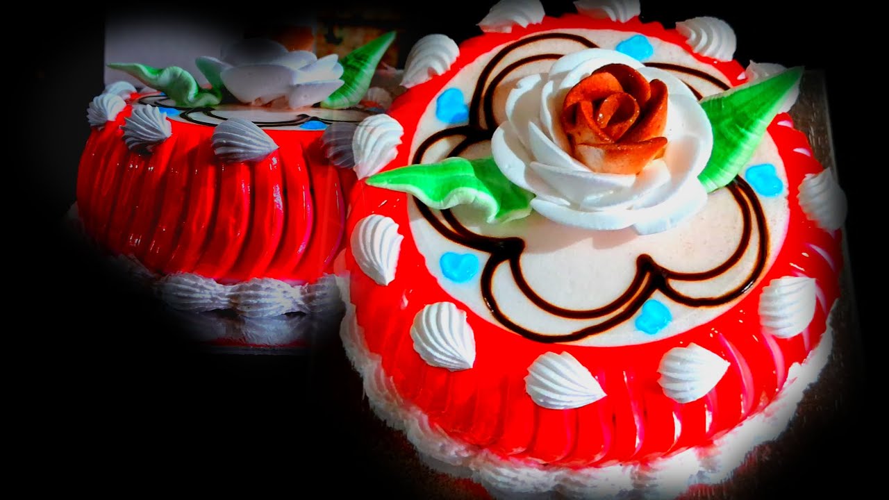 How to make strawberry cravity cake - YouTube