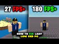 ROBLOX: Ultimate FPS Boost for Low End PC/Laptop! (2024) Make Roblox Run Faster