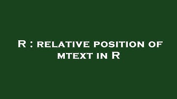 R : relative position of mtext in R