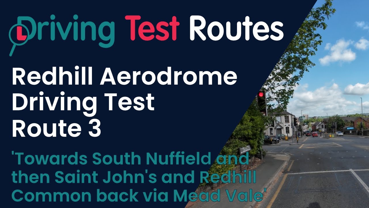 Redhill Aerodrome Driving Test Route 3