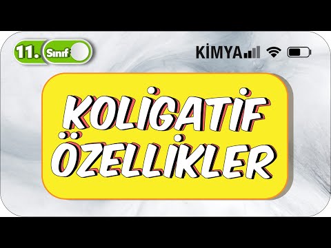 Koligatif Özellikler  | 11. Sınıf Kimya #2023