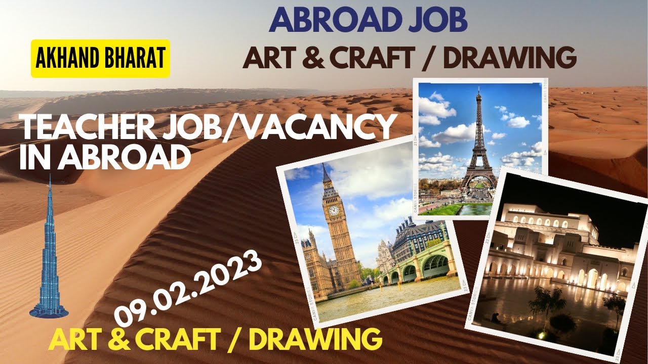 Teacher Job in Abroad for ART/Drawing