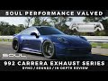 992 carrera soul performance valved exhaust dyno  sounds  review