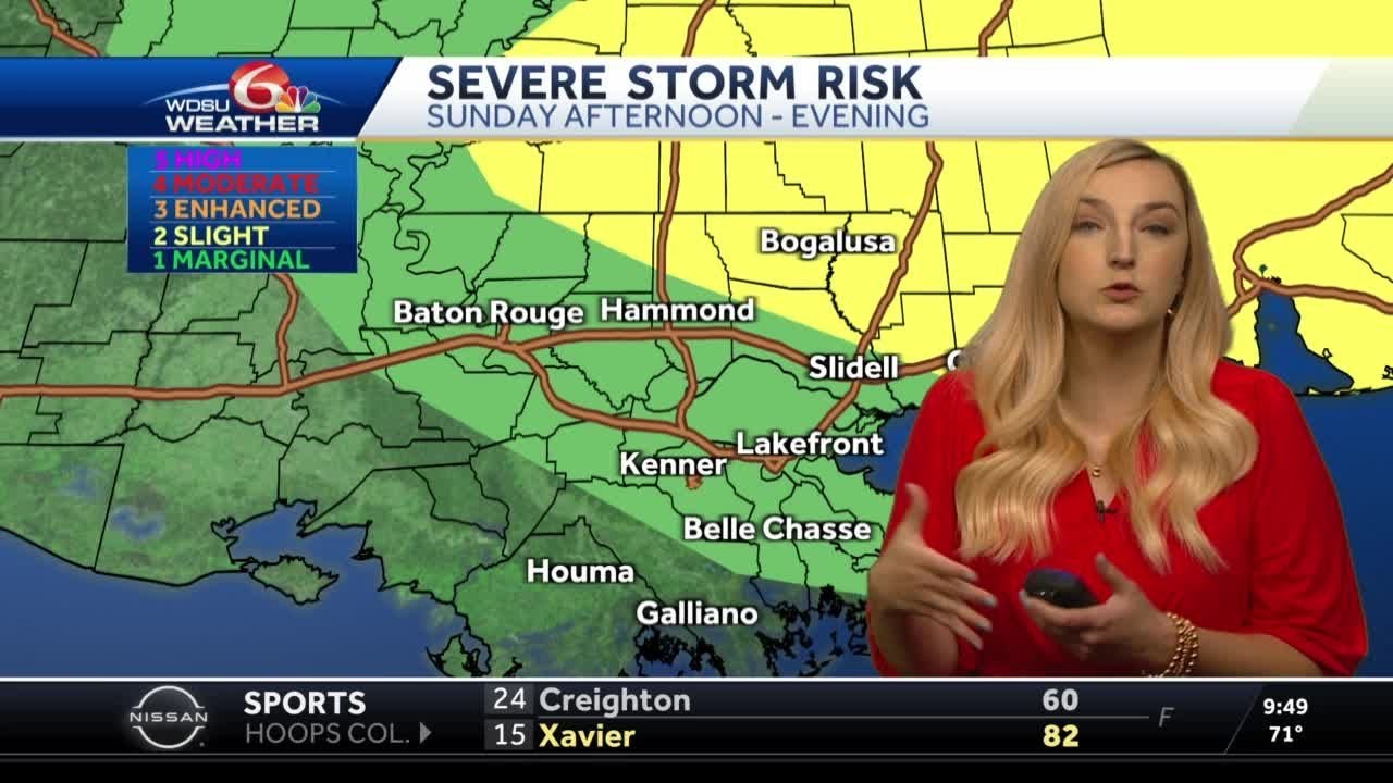 Some strong storms possible later Sunday - YouTube