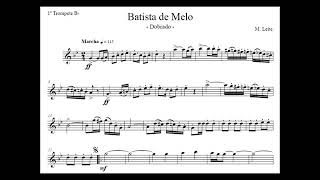 Dobrado Batista de Melo- Percussão ( Caixa,prato e bumbo ) com partitura. 