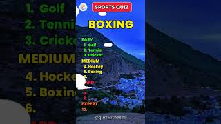 Guess the sports name quiz 🧠