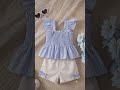 🌸 Cutest Baby Girl Summer Outfit You’ll See Today! 💙✨#shorts #babyclothes