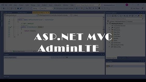 19- AdminLTE tanıtımı login sayfası yapımı - ASP.NET MVC MySQL Eğitimi