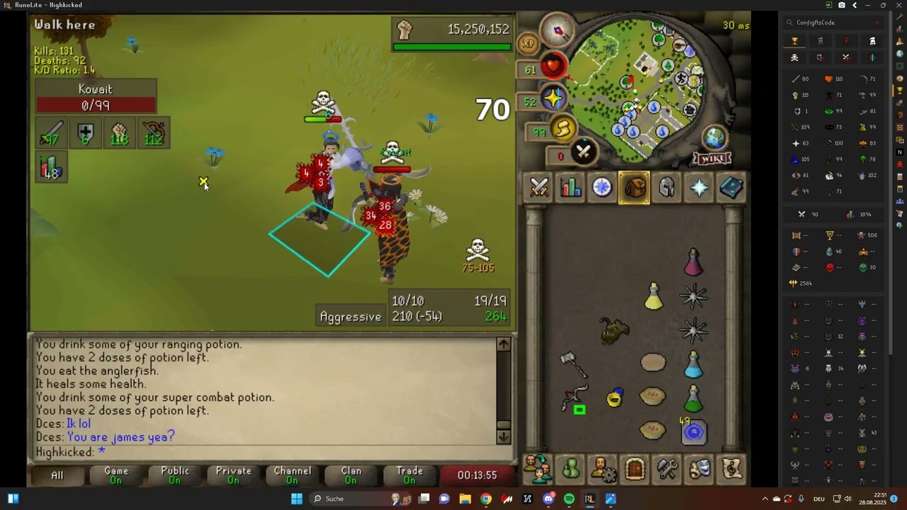 OSRS Eats, High Riskfights and DnB