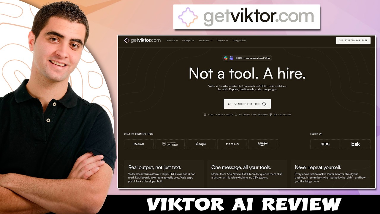 Viktor Ai Review - AI Assistant (Coworker) For Reports, Dashboards, Code, Campaigns | Overview