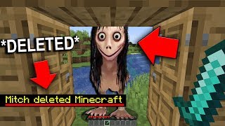 PRANKING AS MOMO IN MINECRAFT...*GAME DELETED* (TROLLING IN MINECRAFT)