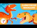 DINOSAURS for Kids 🦖 Carnivorous Dinosaurs 🦕 TYRANNOSAURUS REX, VELOCIRAPTOR, SPINOSAURUS...