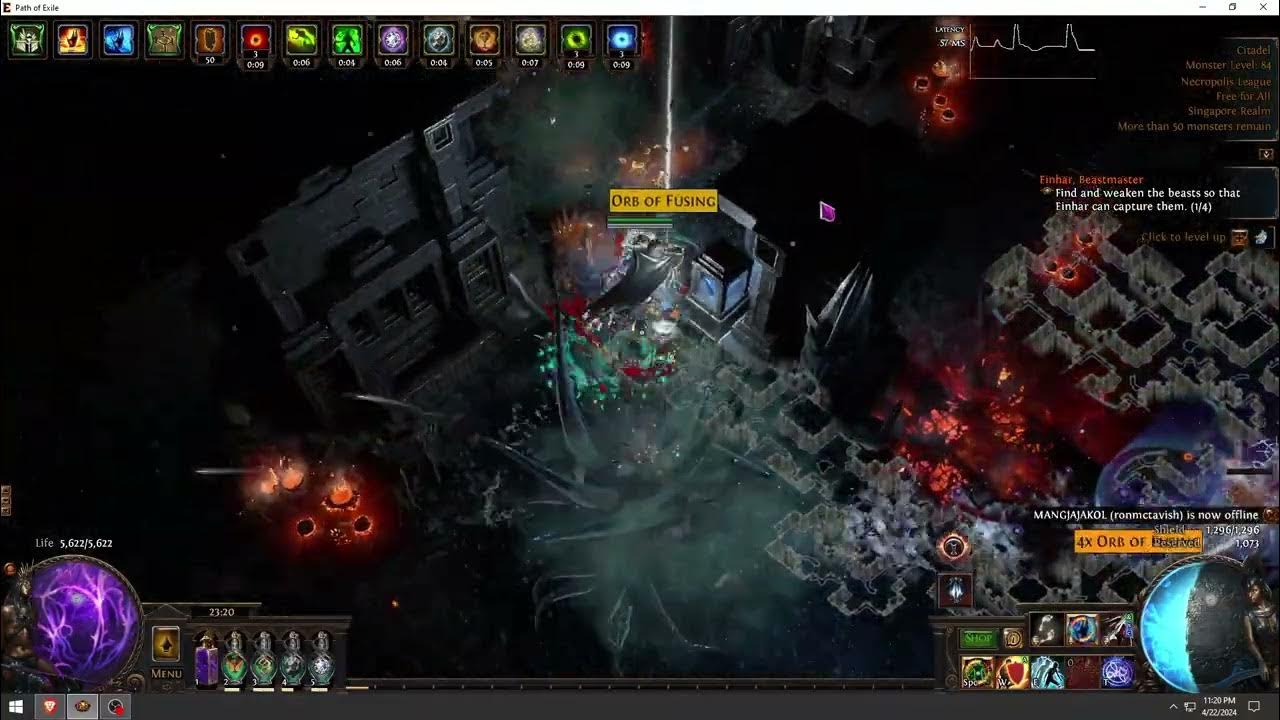 CoC Detonate Dead Of Chain Reaction Inquisitor Showcase No.19 Path of Exile Necropolis YouTube