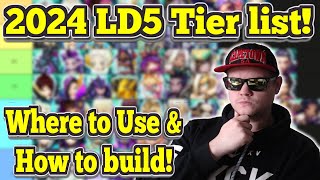 2024 LD Nat 5 Tier List + How to build & Where to Use! WithTimestamps  Summoners War