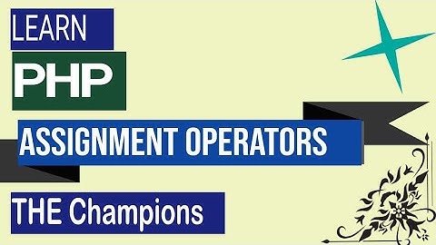PHP Assignment Operators Tutorial in Hindi / Urdu