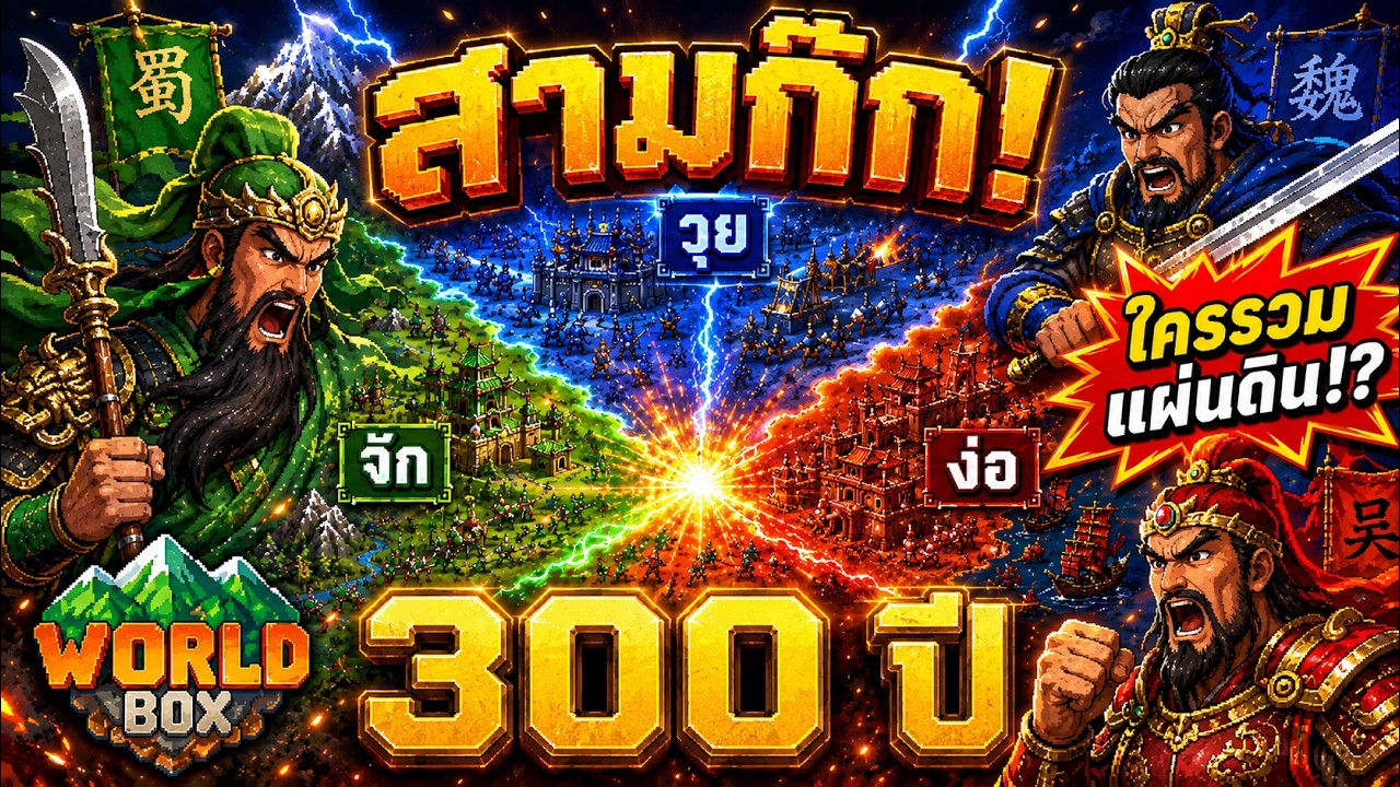 สามก๊กสู้กัน 300 ปี ใครจะรวมแผ่นดินได้!? | WorldBox