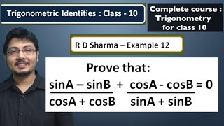 R D Sharma - Example 12 | Prove that ((sinA-sinB)/(cosA+cosB))+((cosA-cosB)/(sinA+sinB))=0 |
Trigonometry class 10 | Prove that ((sinA-sinB)/(cosA+cosB))+((cosA-cosB)/(sinA+sinB))=0 | Prove that sina-sinb/cosa+cosb+cosa-cosb/sina+sinb=0 | RD Sharma example - 12 |
#trigonometryclass10avijainclasses #trigonometryavijainclasses #trigonometry #trigonometryclass10
Here we have started the series for trigonometry extra questions. And you are going to get a complete set of extra questions that you must study. This series of questions for trigonometry class 10 will help you to understand the conceptual study of trigonometry. The other questions that you must study for trigonometry class 10 are as follows:
Q-1:
Prove the following trigonometric identities | R S Aggarwal example 1 |
https://youtu.be/kXiFs67qpRo
Q-2:
Prove that (tan theta+sin theta)/(tan theta-sin theta)=(sec theta+1)/(sec theta-1)
https://youtu.be/ggoTor38_mk
Q-3:
Prove that 1/(1+sin theta)+1/(1-sin theta)=2 sec^(2)theta
https://youtu.be/RHVHFxml0bU
Q-4:
Exercise 8.4 class 10 question 5 part 2
https://youtu.be/DyQTCl78ing
Q-5:
Prove that cos theta/(1+sin theta)=(1-sin theta)/cos theta
https://youtu.be/PHJjDNrHOdk
Q-6:
Prove that sin theta/(1-cos theta)=(cosec theta+cot theta)
https://youtu.be/PHJjDNrHOdk
Q-7:
Prove that (1-sin theta)/(1+sin theta)=(sec theta-tan theta)^2
https://youtu.be/DIIzmq9XAyw
Q-8:
Prove that root(1+sin theta/1- sin theta)+root(1-sin theta/1+sin theta)=2 sec theta
https://youtu.be/-Dg15cV4QIM
Q-9:
Prove that root (1+sin theta/1-sin theta)=sec theta+tan theta. Exercise 8.4 question 5(vi)
https://youtu.be/xPcQWvjRkRw
Q-10:
Prove that cosec theta/(cosec theta-1)+cosec theta/(cosec theta+1)=2sec^2 theta
https://youtu.be/EWdcTUTXNDo
Q-11:
Prove that cos theta/(1-tan theta)+sin theta/(1-cot theta)=sin theta+cos theta
https://youtu.be/y5gErSebi_s
Q-12:
Exercise 8.4 question 5 part 3 | Prove that tan theta/(1-cot theta) + cot theta/(1-tan theta)=1+sec theta cosec theta
https://youtu.be/mrxuKbWOB4Q
Q-13:
RS Aggarwal Example-5 | Prove that (1+cota-coseca)(1+tana+seca)=2
https://youtu.be/idjF1K9Yhb4
Q-14:
RD Sharma Example-7 | Prove that sin theta/(1-cos theta)+tan theta/(1+cos theta)=sec theta cosec theta+cot theta
https://youtu.be/rfw7evZv-PU
Q-15:
RD Sharma - Example-11 | Prove that cosa/(1-tana)+sin^2a/(sina-cosa)=sina+cosa
https://youtu.be/ojfV-NIOWVc
Q-16(a):
If sec theta + tan theta=p, show that p^2-1/p^2+1=sin theta
https://youtu.be/8ApXZsvKGFo
Q-16(b):
If 3 sin theta + 5 cos theta=5, prove that 5 sin theta-3 cos theta=+-3
https://youtu.be/MhJ7H1Ftn68
Q-17:
If acosθ bsinθ=c prove that asinθ+bcosθ= ±√a2+b2-c2
https://youtu.be/qJ-ISB_jcIo
Q-18:
If sec theta=x+1/4x, show that sec theta+tan theta=2x or 1/2x
https://youtu.be/UMPD50LoQ1c
Q-19:
prove that 1/(cosec theta - cot theta)-1/sin theta=1/sin theta-1/(cosec theta + cot theta)
https://youtu.be/f1fVIqxfFKM
Q-20:
If cos theta+sin theta=√2 cos theta, then show that cosθ-sinθ = √ 2sinθ
https://youtu.be/kKBjGWanCZU
Q-21:
If tan theta=p/q, show that (p sin theta-q cos theta)/(p sin theta+q cos theta)=(p^2-q^2)/(p^2+q^2)
https://youtu.be/oI3iIUZ4cdE
Q-22:
Prove that sin theta / cot theta+cosec theta=2+sin theta/cot theta-cosec theta
https://youtu.be/BTfSFmPK9K0
Q-23:
If sin theta + sin^2 theta = 1, show that cos^2 theta + cos^4 theta = 1
https://youtu.be/RFw6GPJFSfc
Q-24:
Prove that sin^6x+cos^6x=1-3 sin^2x cos^2x
https://youtu.be/rZ6lH3YLnSM
Q-25:
prove that sec theta + tan theta -1/tan theta-sec theta+1= cos theta/1-sin theta
https://youtu.be/HxJPEILW_FA
Q-26:
If 7sin^2 theta+3cos^2 theta=4 show that tan theta= 1/√3
https://youtu.be/nW0q5kYLQHg
Q-27:
If x sin^3 theta + y cos^3 theta = sin theta cos theta , prove that x^2+y^2=1
https://youtu.be/TIaqW3KN7Dw
Q-28:
Prove that sin theta +cos theta /sin theta - cos theta +sin theta - cos theta /sin theta +cos theta=2 sec square theta /tan square theta -1
https://youtu.be/fCImXufL9Lg
Q-29:
Prove that tan2A-tan2B=sin2A-sin2B/cos2Acos2B=cos2B-cos2A/cos2Acos2B
https://youtu.be/TY3FgZoTOFs
Q-30:
If a+b=90 then prove that root tanAtanB+tanAcotB/sinAsecB-sin2B/cos2A=tanA
https://youtu.be/9Ixpj6ztSRM
Q-31:
If tana=ntanb and sina=msinb prove that cos^2a=m^2-1/n^2-1
https://youtu.be/le0SSRGUiho
Q-32:
Prove that (1+sina-cosa/1+sina+cosa)^2=1-cosa/1+cosa
https://youtu.be/MFZnAlva98Y
Q-33:
If cosec theta - sin theta = l and sec theta - cos theta = m, then prove that l^2m^2(l^2+m^2+3)=1
https://youtu.be/VyP6DOuR7c4
Q-34:
If √3 cot^2θ - 4cotθ+ √3 =0, then find the value of cot^2θ + tan^2θ
https://youtu.be/qXCZ-DotlJ0
Q-35:
If tan theta+sin theta=m and tan theta-sin theta=n then prove that m^(2)-n^(2)=4sqrt(mn)
https://youtu.be/IysoLp2gy3k
Q-36:
If 1+sin^2 theta=3 sin theta cos theta, then prove that tan theta=1 or 1/2.
https://youtu.be/Z7ahEn6b8ZE
Q-37:
If tan theta+sec theta=l, then prove that sec theta=(l^2)+(1/2l)
https://youtu.be/ZL3jy41luB8 R D Sharma - Example 12 | Prove that ((sinA-sinB)/(cosA+cosB))+((cosA-cosB)/(sinA+sinB))=0 |
