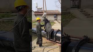 Amazing Construction Tech🔥 PE Pipe Joining Down↓